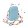 Silicone Crossbody Bag Compact Purse for Women