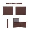Mens Genuine Leather Bifold Credit Card Bag