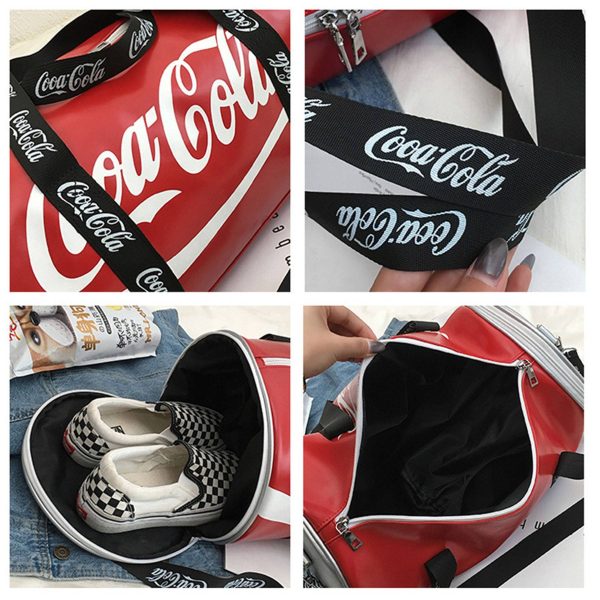 PU Leather Gym Duffel Bag