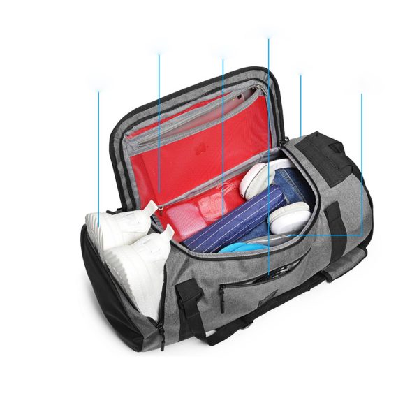 Dry Wet Separation Polyester Fitness Duffel Bag
