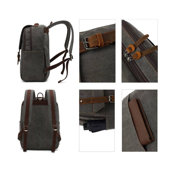 Large Canvas wearable Backpack for business