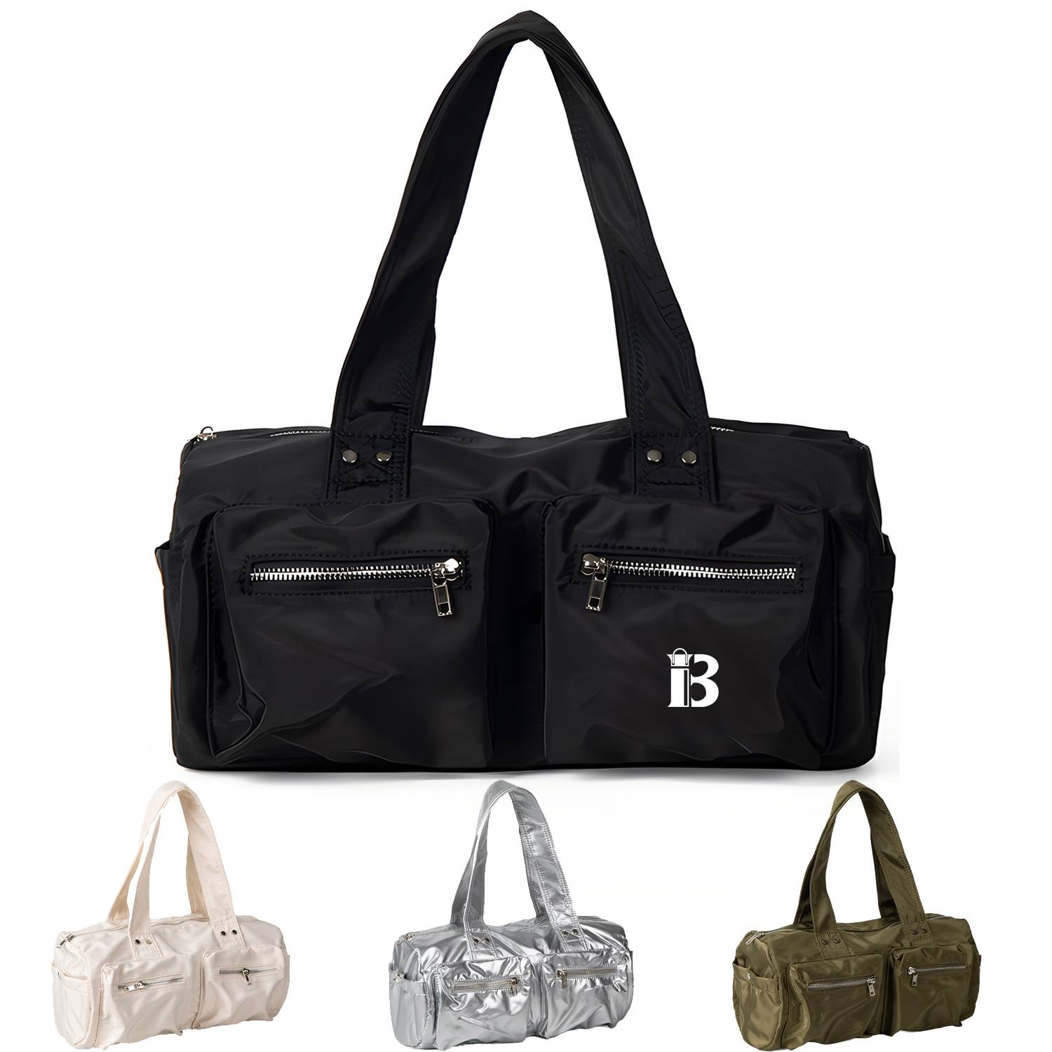 Nylon Duffel Bag Large Capacity Simple Work Style