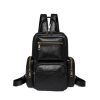 PU Leather Convertible Crossbody Backpack