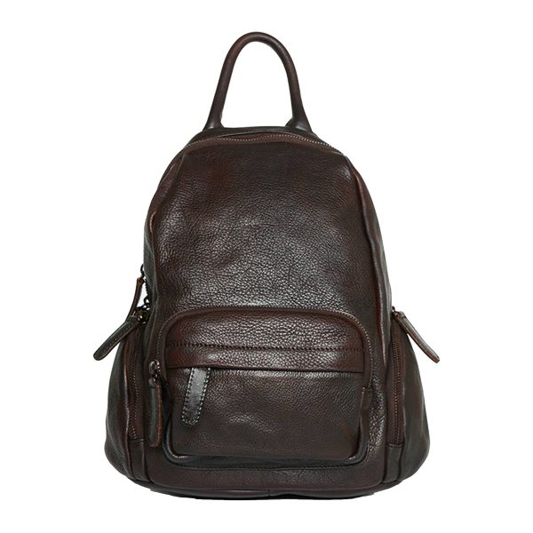 Genuine leather backpack for women