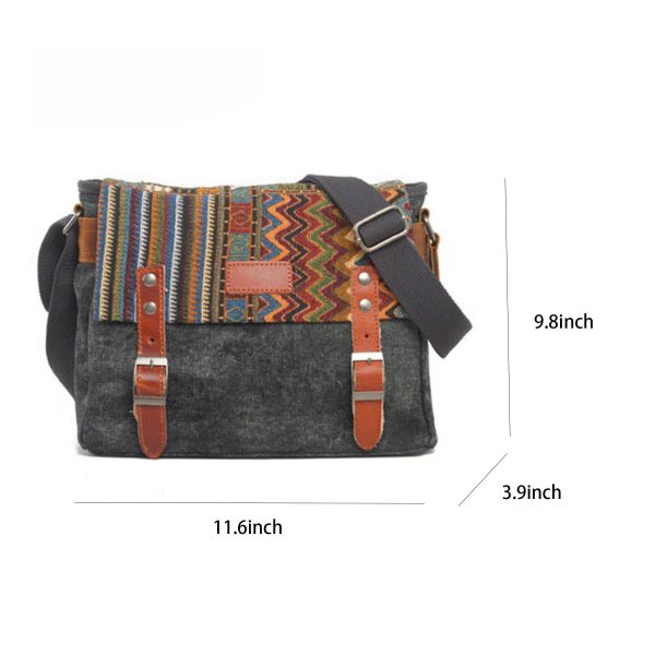 Canvas Messenger Bag for Women