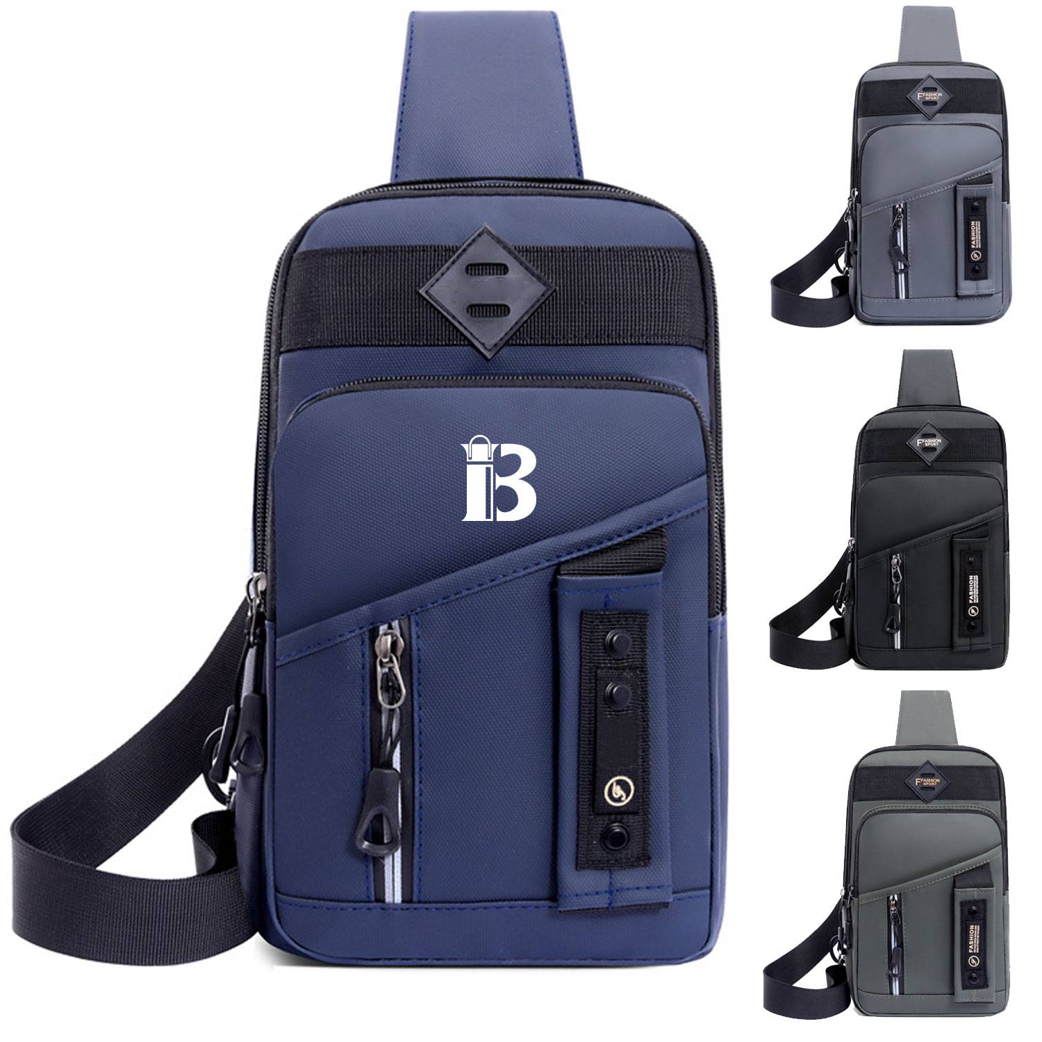 Mens Fashionable Nylon Crossbody Sling Bag