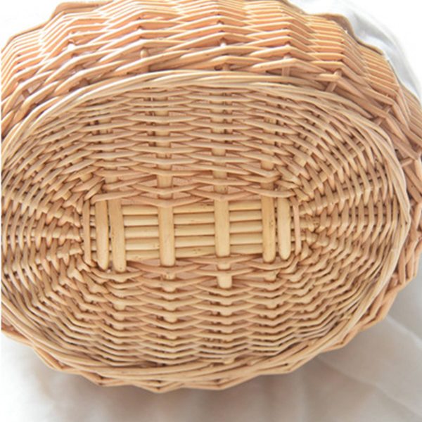 Willow & Canvas Tote Bag Handbag Basket