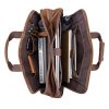 Leather Briefcase for Men Laptop Bag Business Messenger