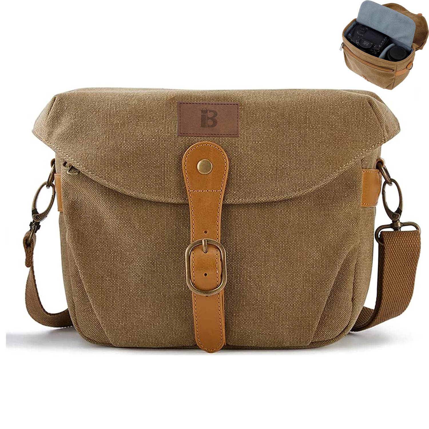 Canvas Outdoor portable waterproof camera bag