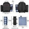 Oxford 4 Person Insulated Cooler Wine Pouch Picnic Lunch bag