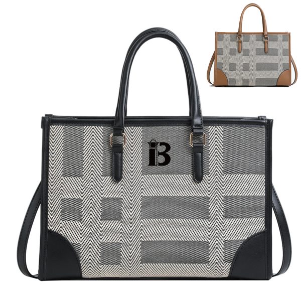 Canvas Tote Bag Large Capacity Twill Clash Color