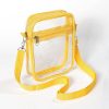 PVC Clear Crossbody Purse for women,With front pocket