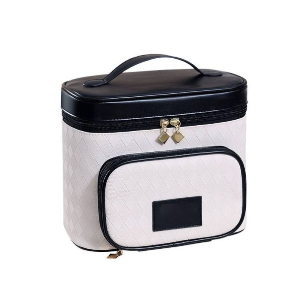 PU Leather Travel Essentials Makeup Bag