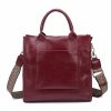 Vegan Leather Simple Vintage Shoulder Retro Handbag