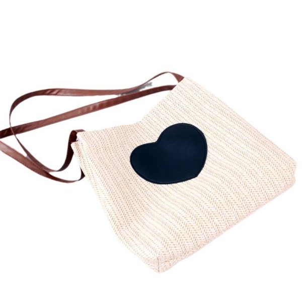Straw Woven Beach Tote Bag