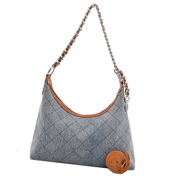 Denim crossbody tote bag handbag for woman