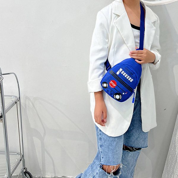 Nylon Car Pattern Crossbody Bag for Kids