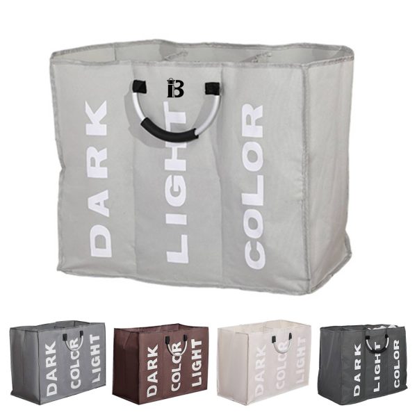 3-Section Foldable Laundry Bag