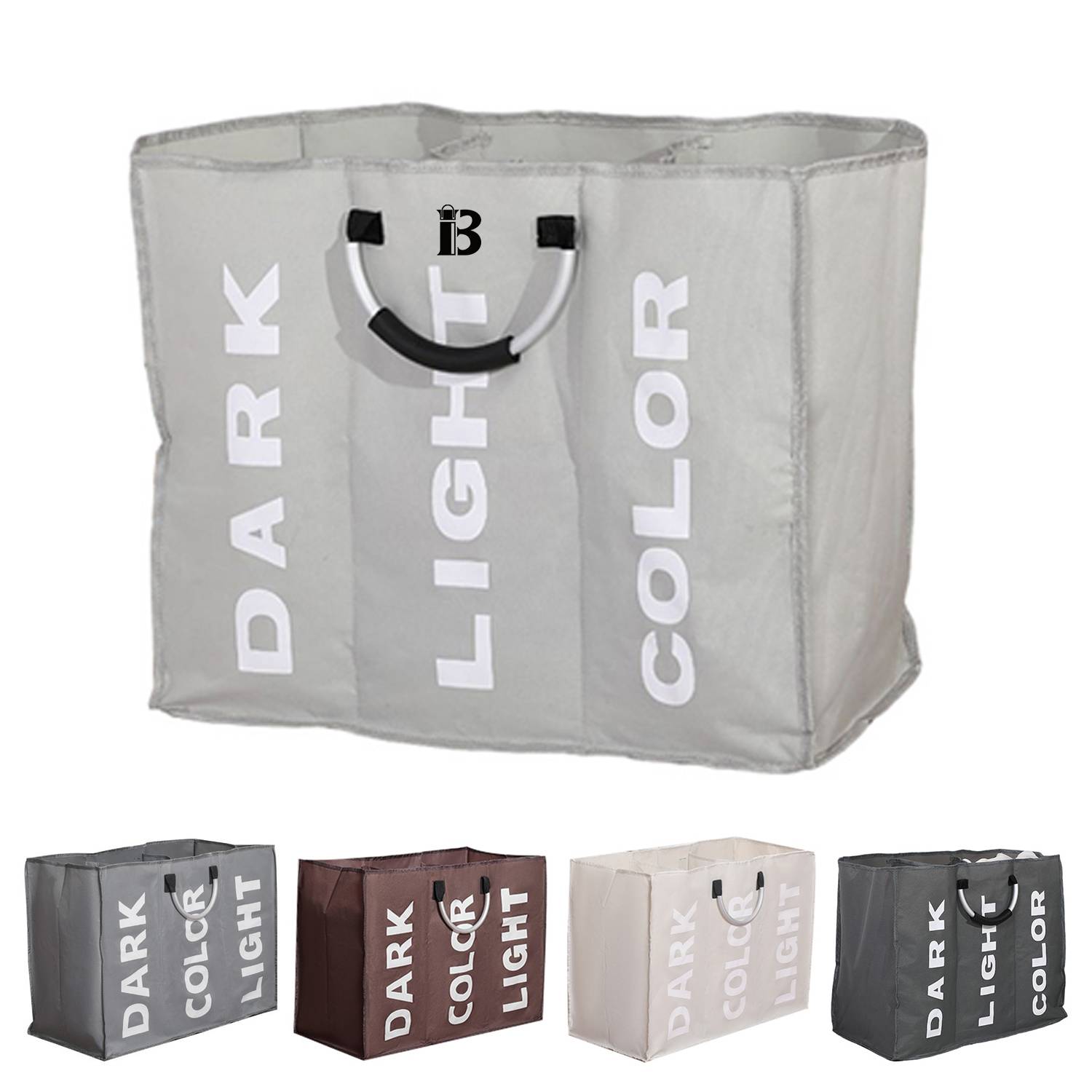 3-Section Foldable Laundry Bag