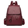 Large Capacity PU Leather Shopping Women's Fashion Backpack