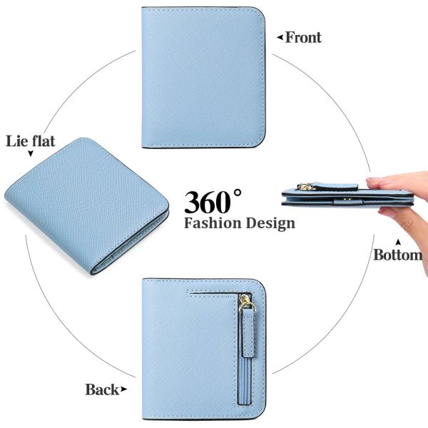 PU leather Coin Purse Wallet RFID Money Clip