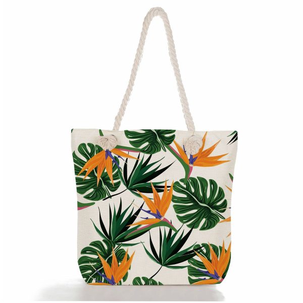 Palm Tree Canvas Tote Bag
