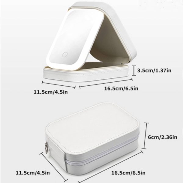 Travel Makeup Bag Led Mirror