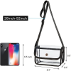 Clear PVC Messenger Bag Crossbody Stadium Approved Purse