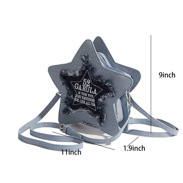 PVC Pentagram Shaped Crossbody Bag Backpack