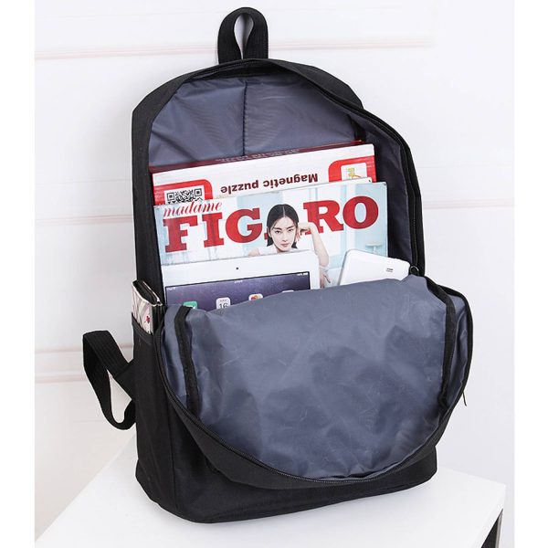 Solid Color Business Boys And Girls Student Backpack