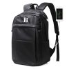Nylon Leisure Travel Backpack W/ Usb Charging Port