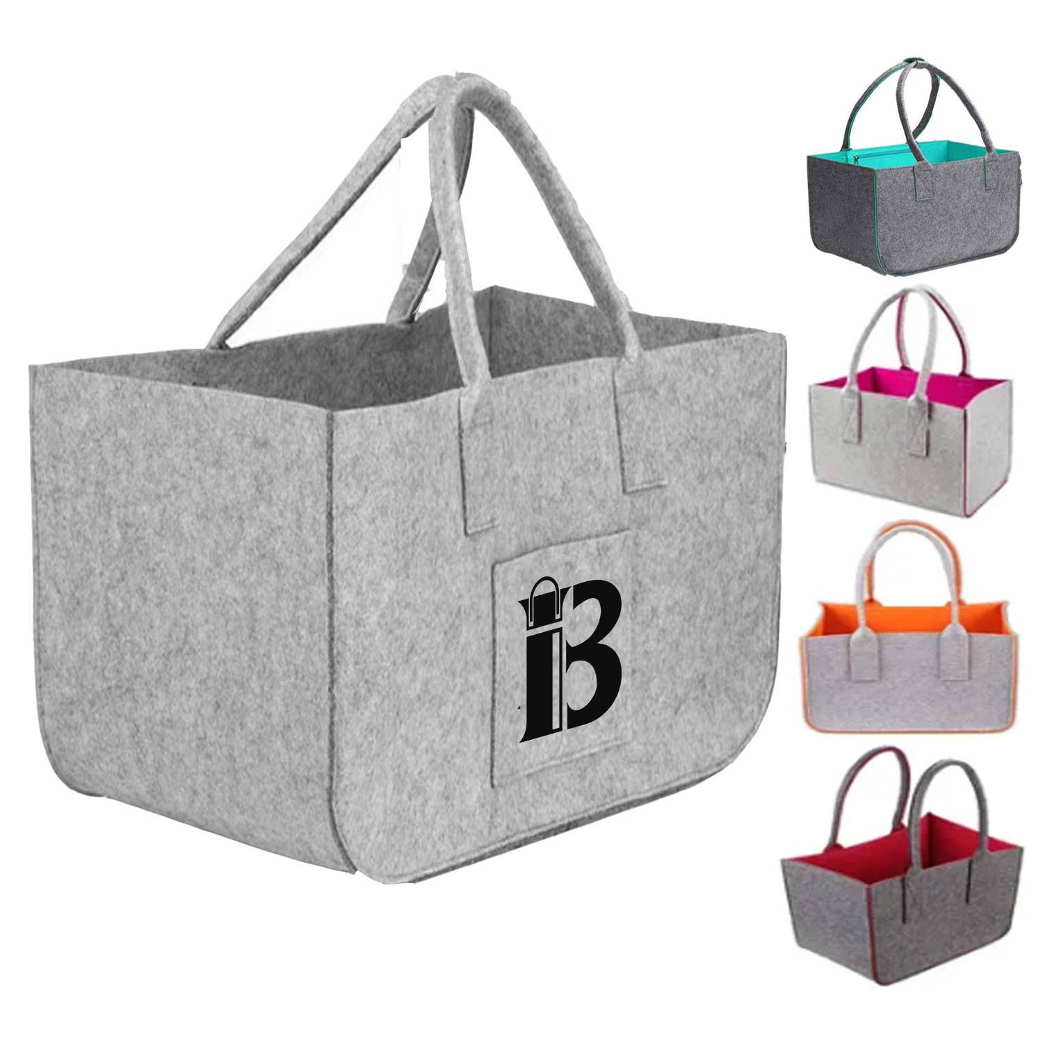 Foldable Felt Shopping Tote Bag