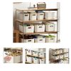 Plastic desktop storage box with cover