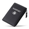 RFID-Blocking Leather Travel Wallet & Passport Holder