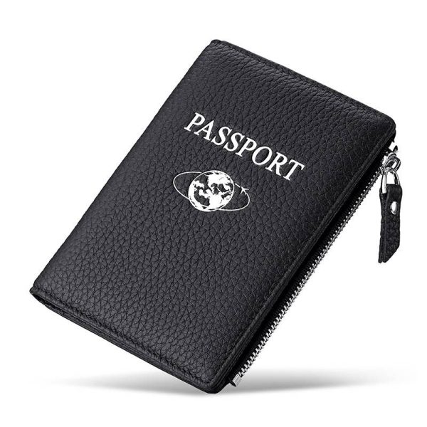 RFID-Blocking Leather Travel Wallet & Passport Holder
