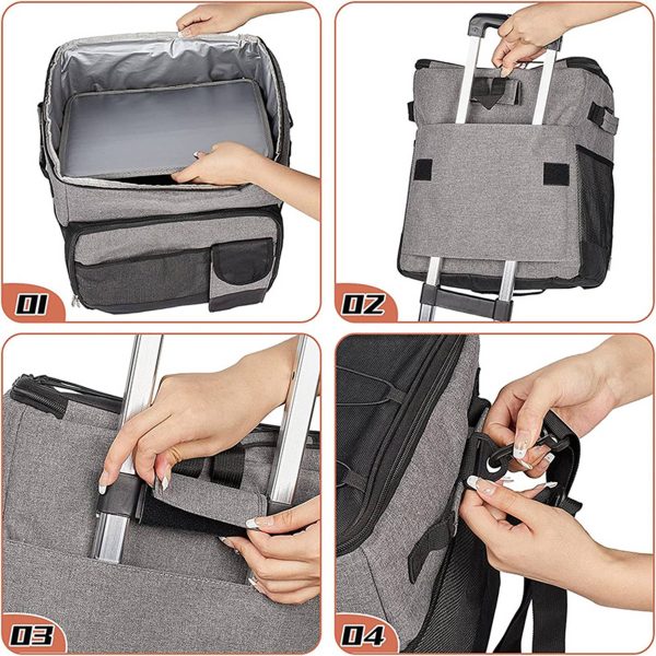 Oxford Large capacity waterproof wheeled insulation bag