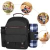 Oxford 4 Person Insulated Cooler Wine Pouch Picnic Lunch bag