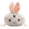 Cotton Cute plush bunny shoulder cross-body bag