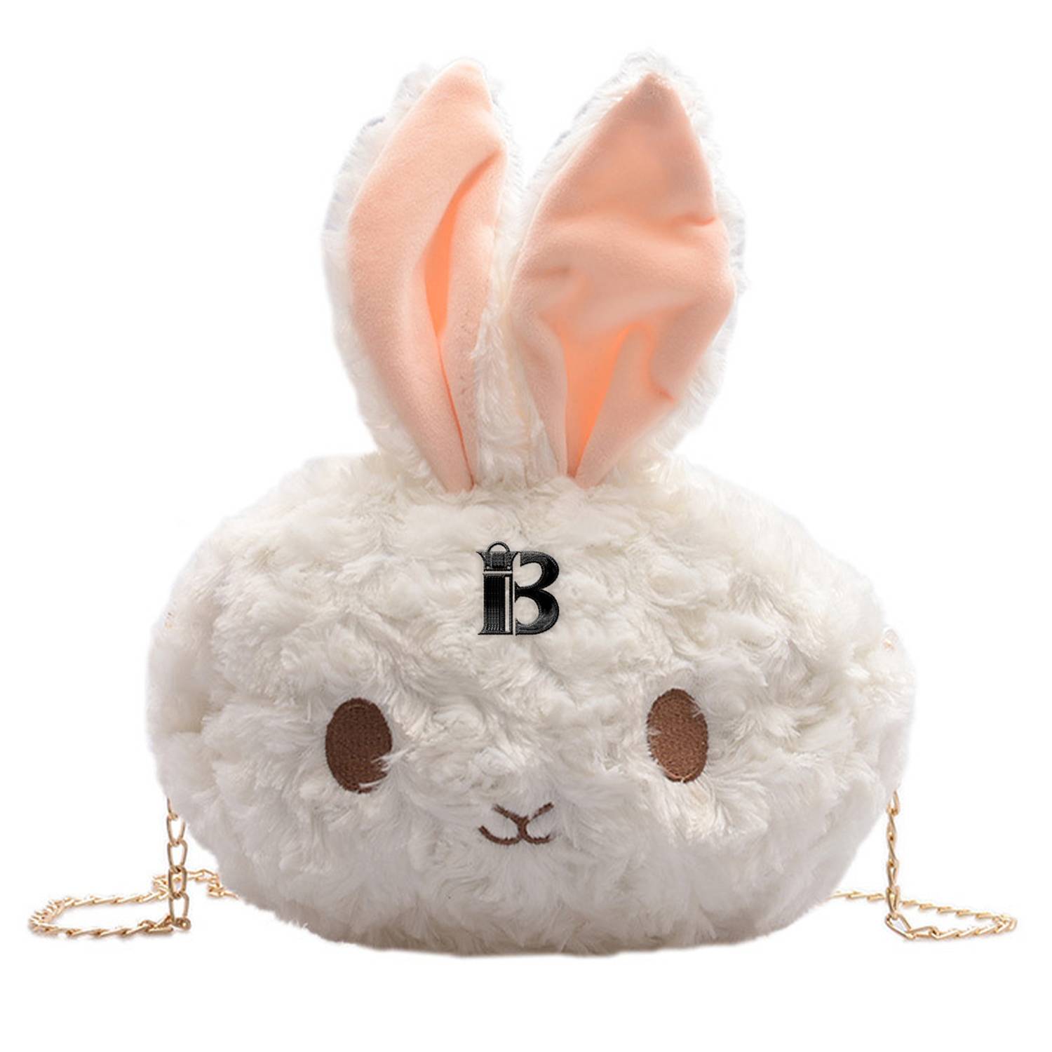 Cotton Cute plush bunny shoulder cross-body bag