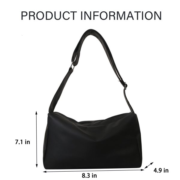 PU leather Solid Color Crossbody Bag