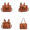 Pu Diaper Fashion Travel Toddler Baby Mommy Backpack