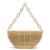 Wood Simple bamboo shoulder tote bag