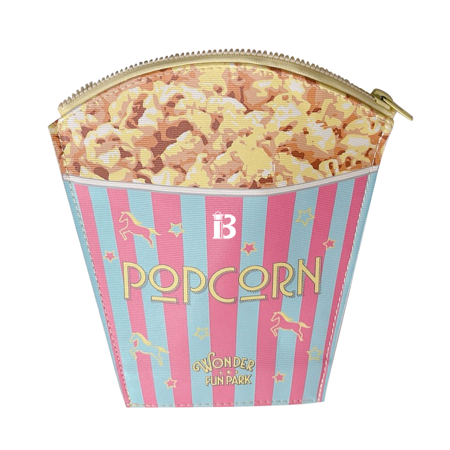 PU Leather Popcorn Bucket Cosmetic Bag