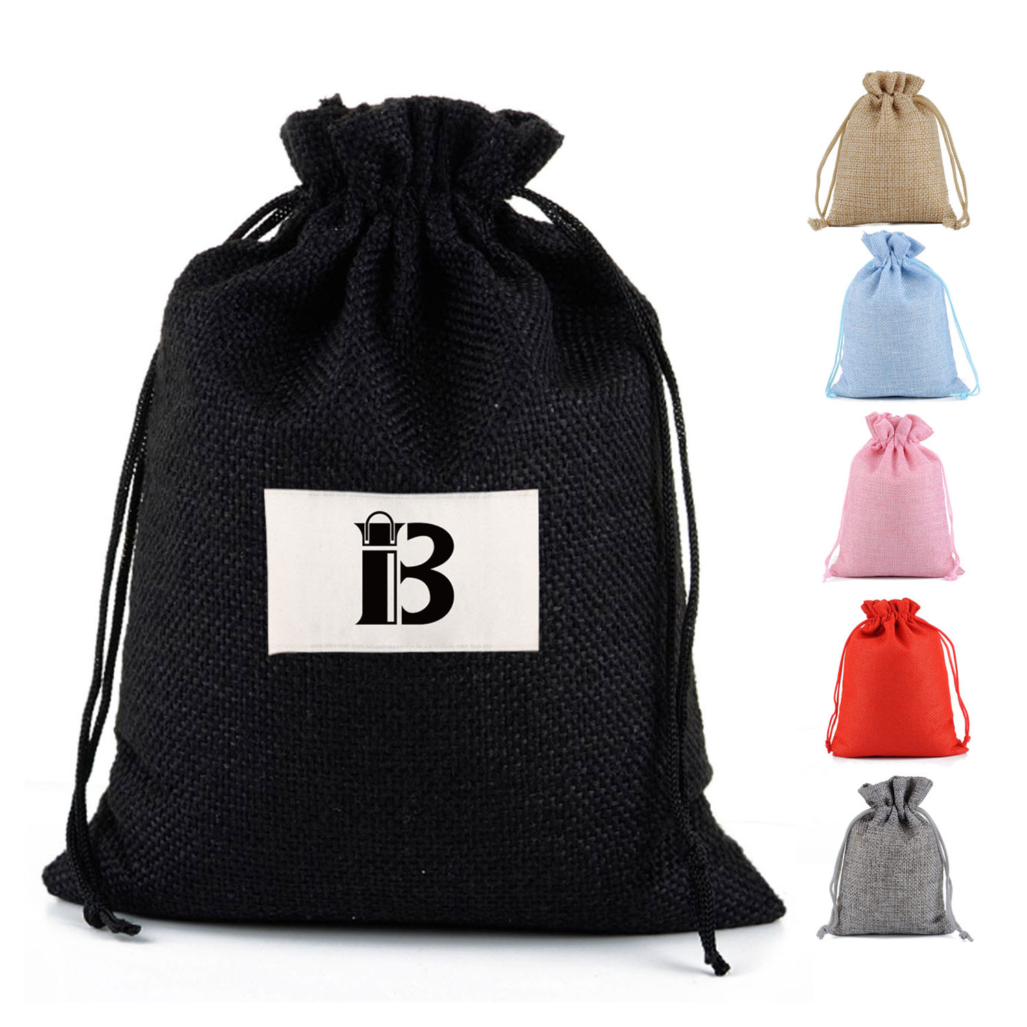 Burlap Drawstring Gift Bag