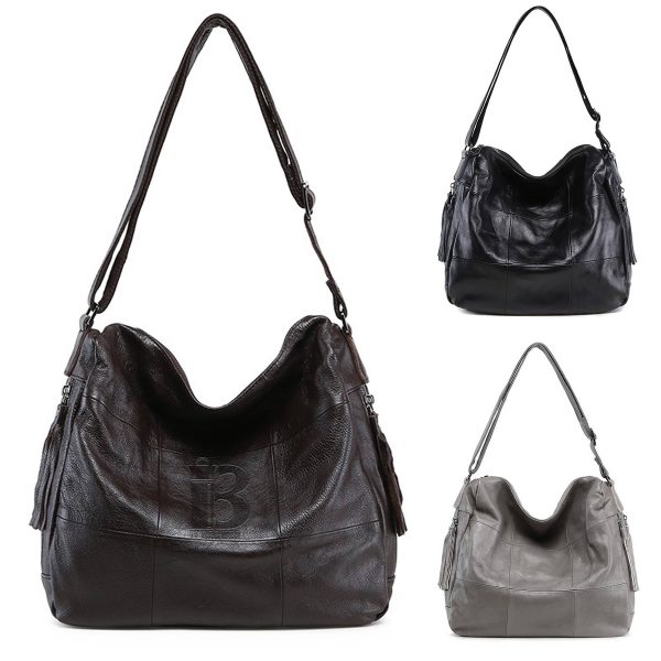 Genuine leather Hobo Purse Shoulder Bags for Women