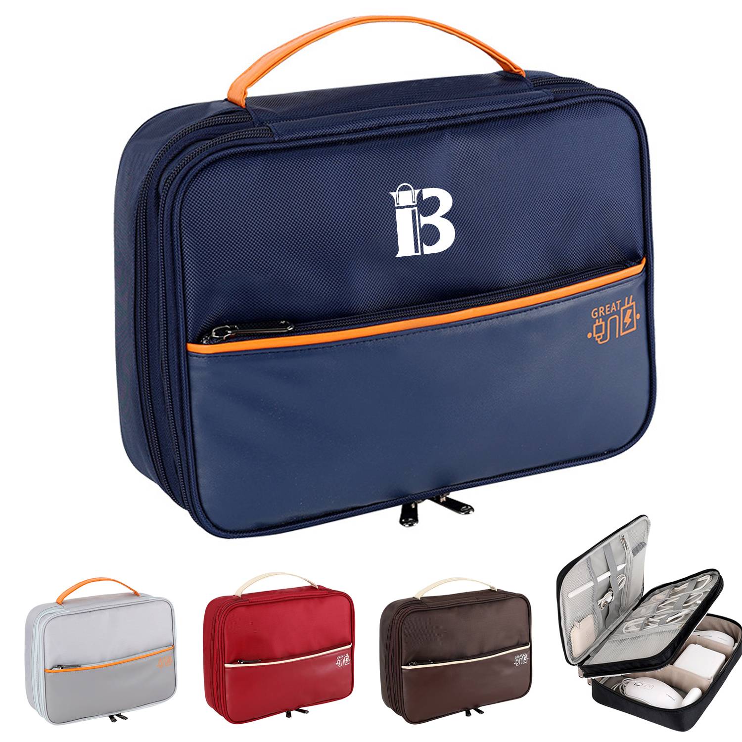 Travel data cable portable storage bag