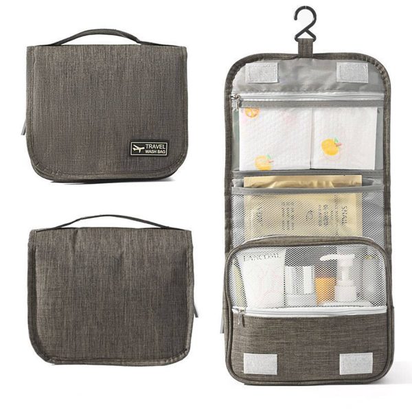 Polyester Waterproof Hanging Toiletry Bags