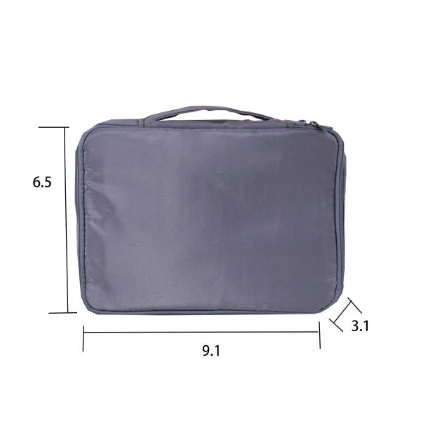 Polyester Waterproof travel makeup Cosmetic bag