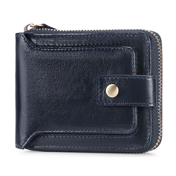 Genuine Leather Large Capacity Card Case Wallet