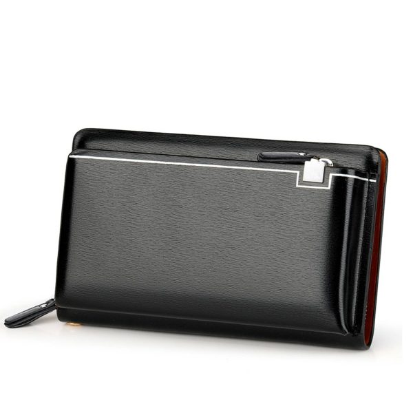 PU Leather Men's Handheld Purse